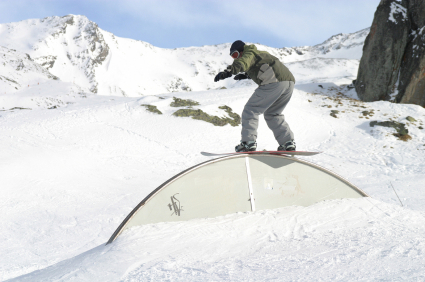 Snowboarden in Val Thorens