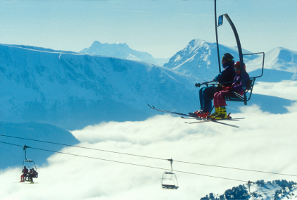 Een shortski in Frankrijk