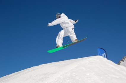 Snowboarden in Paradiski
