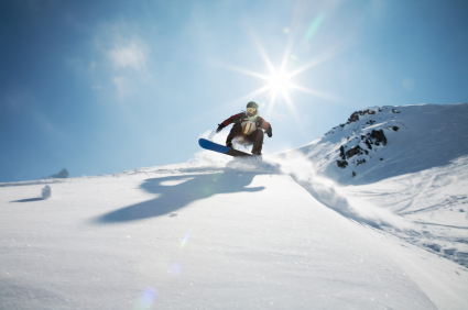 Snowboarden in Alpe d’Huez
