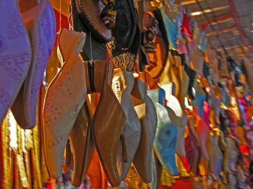 Winkelen in de soeks van Marrakech